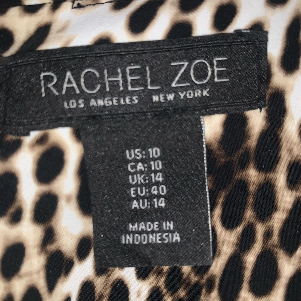 NWOT Rachel Zoe leopard print mini dress